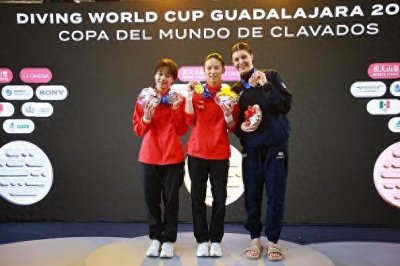 ​陈芋汐夺金全红婵摘银 中国队包揽跳水世界杯墨西哥站女子10米台冠亚军