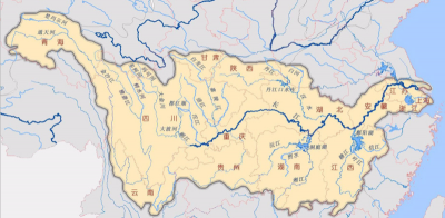 ​长江流域地图路线全图（长江，先流经西藏还是四川？）