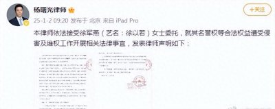 徐以若委托律师发布声明:否认网传“殴打”赵露思等不实信息