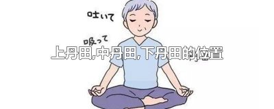 ​上丹田,中丹田,下丹田的位置