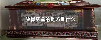 ​放骨灰盒的地方叫什么