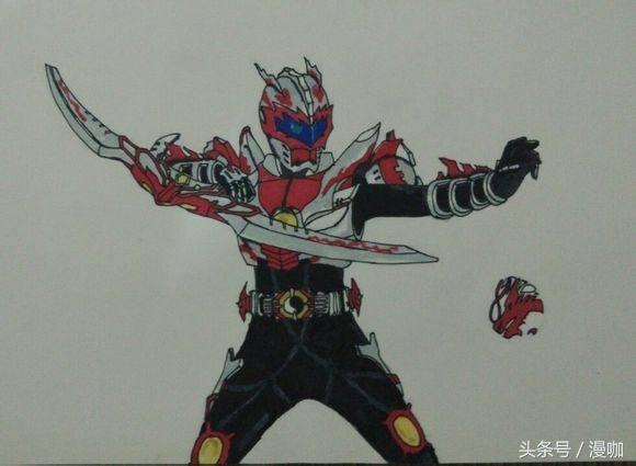 铠甲勇士图怎么画（盘点四大铠甲勇士的帅气手绘图）(1)