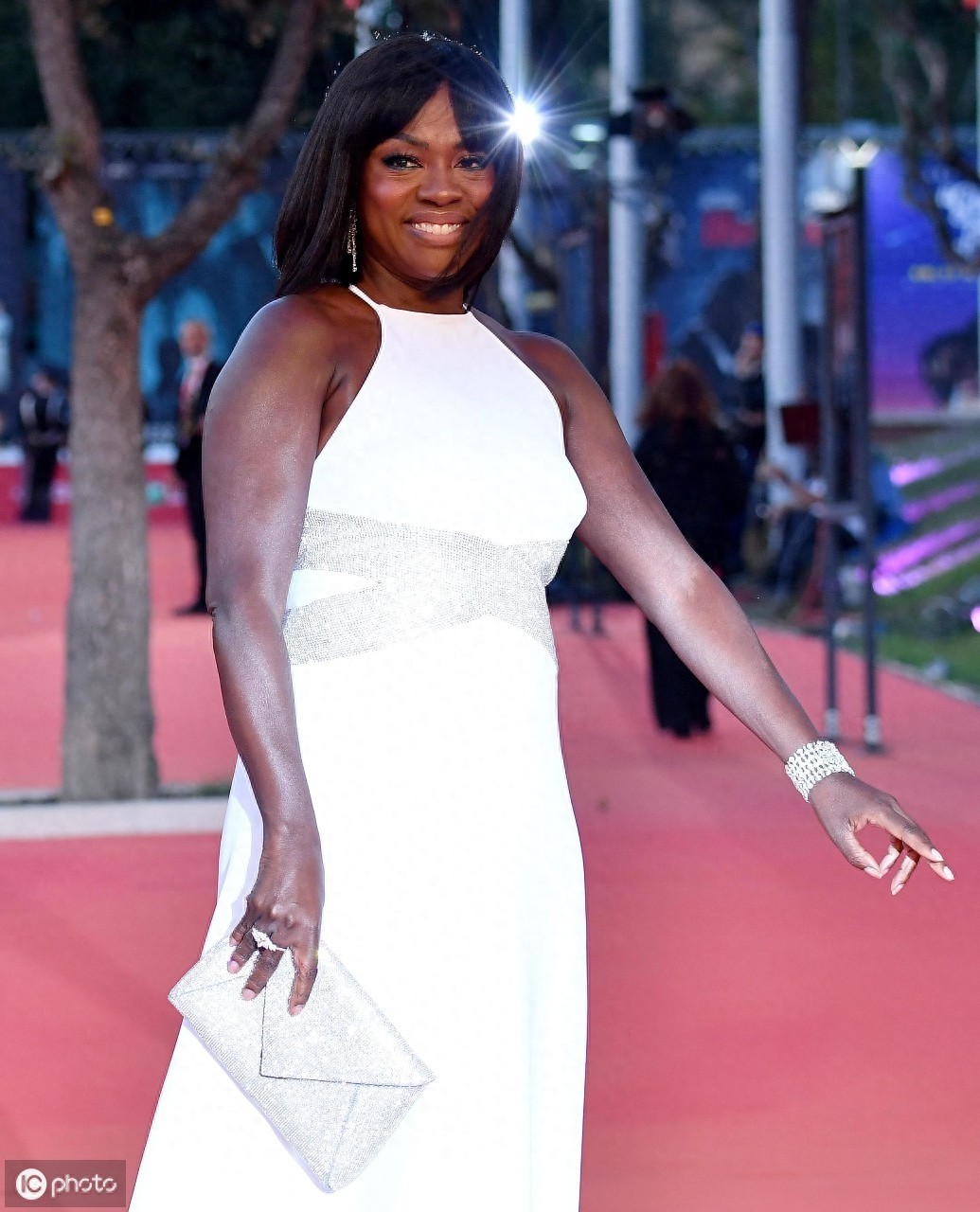 美国女演员维奥拉·戴维斯出席第14届年度罗马电影节