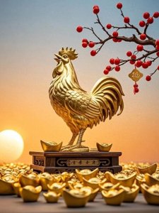 ​2024好运连连头像│金鸡报喜，柿柿顺心，大吉昌隆，金银满屋