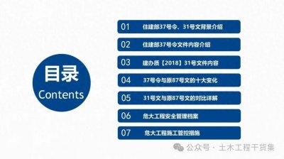 ​住建部37号令、31号文与原87号文对比详解！施工安全管控措施