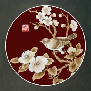 ​麦草画又称麦秆画，是始于隋唐时代的宫廷工艺品