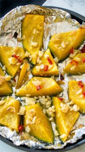 南瓜这样烤着吃,做法简单,香甜软糯又健康,大人孩子都爱吃