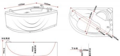 ​按摩浴缸尺寸，一体式浴缸的正常尺寸？
