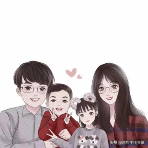 一家人的幸福头像 :岁月静好,有你们在刚刚好。