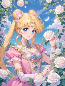 ​月野兔头像，守护你美好的一天｜美少女鲜花头像